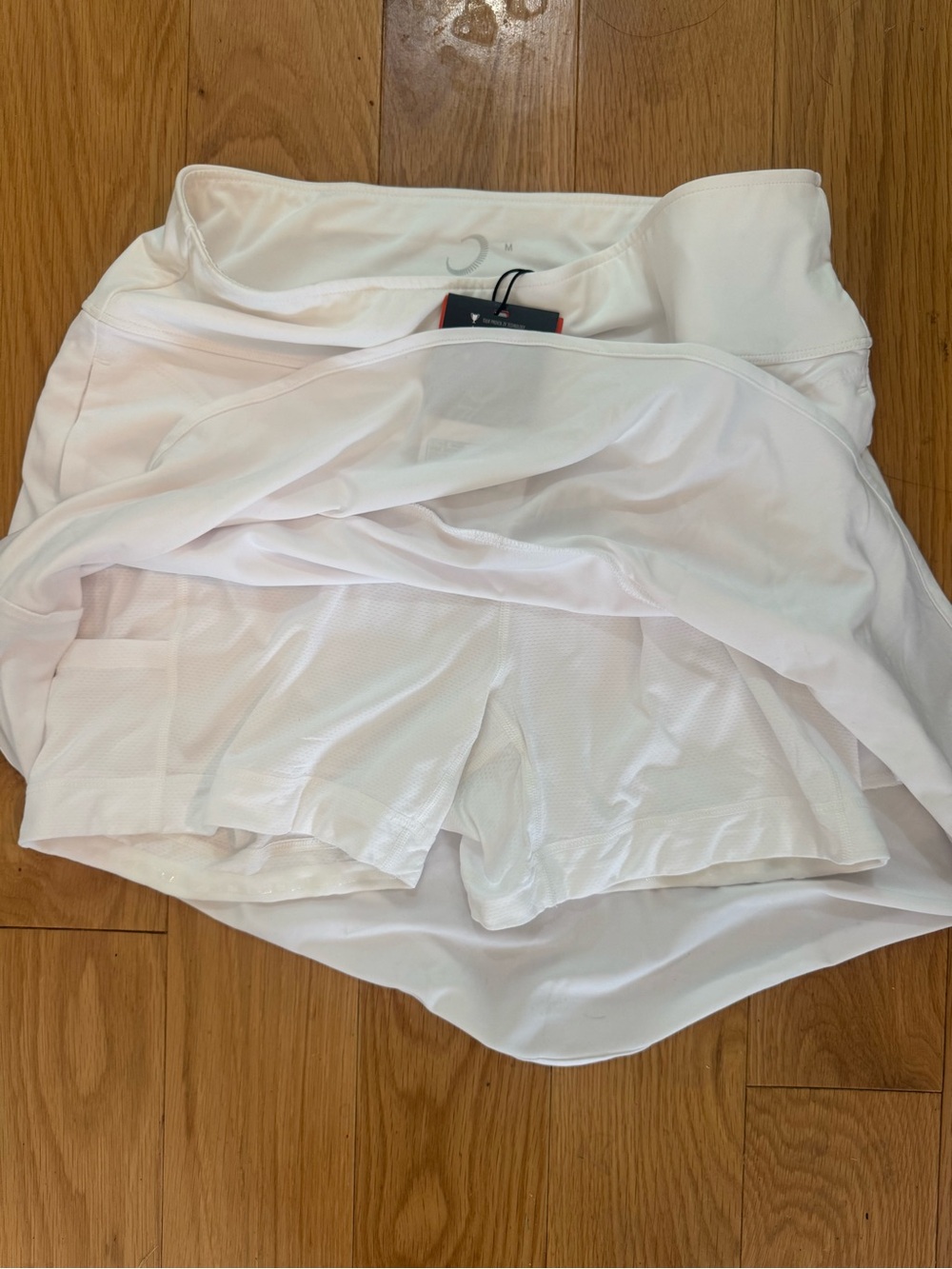 Zero Restriction Women's White Mae Skort Tennis Athletic Skirt Size M New w Tags - Picture 6 of 9